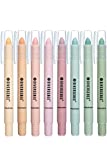 DiverseBee Bible Highlighters and Pens No Bleed, 8 Pack Assorted Colors Gel Highlighters Set, Bible Markers No Bleed Through, Cute Bible Study Journaling School Supplies, Bible Accessories (Pastel)