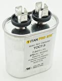 Packard TOC7.5 Motor Run Capacitor Oval / MFD: 7.5 / Volts: 370