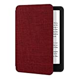 Ayotu Fabric Case for All-New 6.8" Kindle Paperwhite & Signature Edition (11th Gen, 2021 Release) - Lightweight Smart Cover with Auto Wake/Sleep - Support Back Cover Adsorption, Red