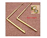 Best Combination Dowsing Rods Copper- 2PCS. 99.9% Pure Copper - Water Divining, Energy Healing, Paranormal, Gold, Yes No Questions. 15cm*56cm*0.9cm Non-Toxic  Gift feng Shui Compass