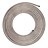 4LIFETIMELINES True Copper-Nickel Alloy Non-Magnetic Brake Line Tubing Coil - 1/4 Inch, 25 Feet