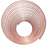 4LIFETIMELINES True Copper-Nickel Alloy Non-Magnetic Brake Line Tubing Coil - 1/4 Inch, 50 Feet
