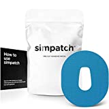 SIMPATCH Adhesive Patch for Dexcom G6 - Pack of 25 - Multiple Colors Available (Blue)