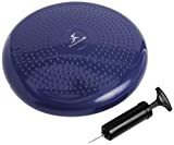 ProsourceFit Diameter Core Balance Cushion Exercise Disc Trainer Board with Pump, Purple, 14-Inch