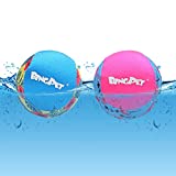 BINGPET Dog Pool Toy Floating Balls, 2 Pcs Dog Water Ball for Summer Swimming Bouncing Ball Pool Toys, Interactive Soft Dog Chew Balls for Small and Medium Dogs