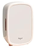Cooluli Beauty 12L Skincare Fridge - for Makeup, Cosmetic & Facial Skin Care Products - for Women & Teen Girls - Pearl White Mini Fridge for Bedroom & Bathroom Vanity - Interior LED Lights