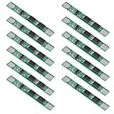 ACEIRMC 12pcs 1S 3.7V 4A 18650 Charger PCB BMS Protection Board for Li-ion Lithium Battery Cell