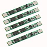 Anmbest 5PCS 1S 3.7V 4A 18650 Charger PCB BMS Protection Board for Li-ion Lithium Battery Cell