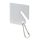 Defender Security EP 4269 Plastic Write-On Key Tag With Metal Hook  Easily Identify Keys and Keep Them Organized  1-1/2 White (Pack of 20)