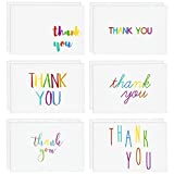 48 Pack Thank You Cards, Blank Inside with Envelopes for Kids Notes, Birthday, Baby Shower (4x6 Inch)