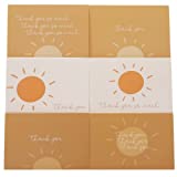 Boho Thank You Cards with Envelopes 30 Pack | First Trip Around the Sun Birthday Boxed Blank Note Cards  You Are My Sunshine Thank You Cards for Graduation, Baby Shower - Small Business Supplies