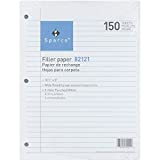 Loose Leaf Paper, 150 Sheets, Wide Ruled, 10-1/2" x 8", Lined Filler Paper, 3 Hole Punched For 3 Ring Binder, Writing & Office Paper, Perfect For College, K-12 or Homeschool