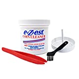 e-Z-est eZest Easy Coin Cleaner Copper Gold Silver Jewelry with Basket Tweezers 5oz