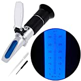 Brix Refractometer 0-32% Brix Meter Refractometer for Sugar, Portable Brix Hydrometer Tester for Measuring Sugar Content in Fruit, Saccharimeter Refractometer for Replacement Sugar Hydrometer