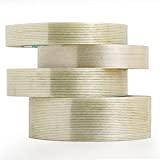 EAGLOD Filament Strapping TapeHeavy Duty Transparent Reinforced Fiberglass Tape for Packing, Repairs and Mounting Residential, Commercial and Industrial Uses (24mm x 65 FT x 3 Roll)