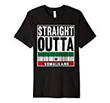 Somaliland Flag Straight Outta Somaliland Proud Patriot Gift Premium T-Shirt