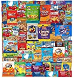Snack Box Care Package Variety Pack (53 Count) Cookies Chips Candy Care Package for Office Meetings Schools College Students, Military, Father, New Year Baskets