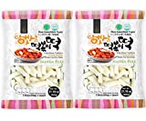 Korean Rice Cake Tteokbokki Stick  2 Pack ( 3 Individual Package X 2 Pack ) Vegan Non-GMO Gluten Free Tteok Pasta21.16 oz by Unha's Asian Snack Box (3 Count (Pack of 2))