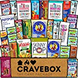 CRAVEBOX Healthy Snack Box Variety Pack Care Package (30 Count) Finals Treats Gift Basket Kids Teens Men Women Adults Health Food Nuts Fruit Nutrition Assortment Mix Sample College Students Office