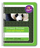 Pacon Primary Composition Spiral Book 5/8-in. and Picture Story Ruled Ruled, 100 Sheets, Green (2434)