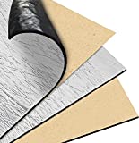 CHAOGANG 196 mil 36 sqft Car Sound Deadener Deadening Mat Automotive Heat Shield Insulation Pad Aluminum Foil Finsh Closed Cell PE Foam Damping Material 34 Pieces(15.7"  9.8)