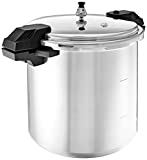 Mirro - 7114000221 Mirro 92122A Polished Aluminum 5 / 10 / 15-PSI Pressure Cooker / Canner Cookware, 22-Quart, Silver