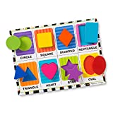 Melissa & Doug Shapes Wooden Chunky Puzzle (8 pcs)