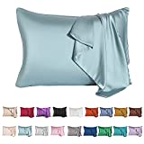 Mulberry Silk Pillowcase for Hair and Skin,Cooling Silk Pillow Case with Hidden Zipper,Allergen Proof Dual Sides Soft Breathable Smooth Both Sided Silk Pillow Cover.