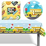 delaimastor Welcome Back to School Supplies Back to School Decoration Party Favors Includes Tablecloth Plates Napkins for Back to School Party Cafeteria for School