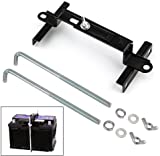 Adjustable Battery Hold Down, Universal Battery Adjustable Crossbar with L Bolt Battery Tie Down Holder for Cars SUVs (Bolt Length 27cm/10.63inches)
