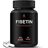 Fisetin 500mg - 98% Pure Fisetin Supplement (Similar to Apigenin, Luteolin, Quercetin) Senolytic Activator - Sirtuin Activator - Bioflavonoid Polyphenols - Non-GMO, Vegan, Soy Free - by Humanx