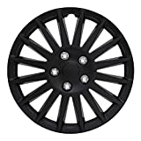 Pilot Automotive Wh521-16C-B All Black 16 Inch 16" Indy Wheel Cover, Pack of 4, Fits Toyota Volkswagen Vw Chevy Chevrolet Honda Mazda Dodge Ford and Others