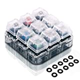 9-Key Cherry MX Switch Tester, Velocifire Switch Testing Tool for Mechanical Keyboards, with Clear Keycaps and O Rings