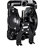 Happybuy Air-Operated Double Diaphragm Pump 1 inch Inlet Outlet Aluminum 35 GPM Max 120PSI, Nitrile Diaphragm, QBY4-25L-1inch-35