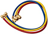 Yellow Jacket 22983 3-pack PLUS II 1/4" with Sealright Low Loss Anti-blow Back Fitting HVAC Hoses 36"