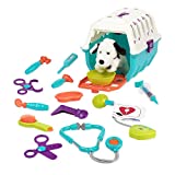 Battat - Dalmatian Vet Kit - Interactive Vet Clinic and Cage Pretend Play for Kids (15 pieces) , Blue