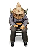 Spirit Halloween 4.5 Ft Sitting Scarecrow Animatronic