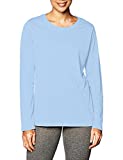 Hanes womens Sport Cool Dri Performance Long Sleeve T-shirt T Shirt, Light Blue, Large US