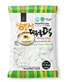 Korean Rice Cake Ovaletts  Chewy Rice Tteok Sliced Tteokbokki Tteokguk Soup Vegan and Gluten Free Non-GMO 21.16 oz (7.05 oz X 3 Individual Pack)  , by Unha's Asian Snack Box