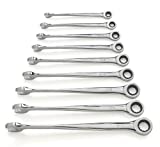 GEARWRENCH 9 Pc. 12 Point XL X-Beam Ratcheting Combination Wrench Set, SAE - 85898