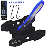 GallopMax Brake Caliper Compression Tool Brake Caliper Press Tools 360Adjustable-Ratcheting Brake Caliper Piston Spreader Tool with Double Caliper HangersBrake Piston Compressor Tool Blue