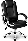 Neo Chair Office Chair Computer Desk Chair Gaming - Ergonomic High Back Cushion Lumbar Support with Wheels Comfortable Black Leather Racing Seat Adjustable Swivel Rolling Home Executive