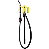 TERA PUMP - TReDRUME-M Plug-In Electric 110V AC Telescopic Intake Pump with Turbine Meter for Gasoline, Diesel, DEF, Kerosene, AG Chemicals 4.2GPM Transfer Pump | Fits 15, 30 and 55 Gallon Drums