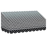 Teacher Created Resources Black and White Chevrons and Dots Awning (77164), Multicolored