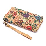 Handmade Cork Wallet for Women, zipper wallet, Vegan Organic Sustainable Eco Friendly gift, Waterproof, Lightweight and Durable, Plant based product