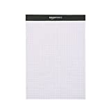 Amazon Basics Quad-Ruled Paper Pad - Pack of 2, 8.5 Inch x 11.75 Inch