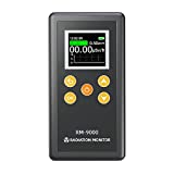 Geiger Counter Nuclear Radiation Detector Dosimeter, Handheld Beta-Rays X-Rays Y-Rays Test Equipment Home Monitor, Radioactive Detector High Sensitivity with Preset Alarm, LCD Display 100Sv/H