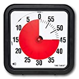 TIME TIMER Original 12 inch 60 Minute Visual Timer - For Kids, Classroom Learning, Elementary Teachers Desk Clock, Homeschool Study Tool and Office Meetings with Silent Operation (Black)