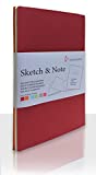 Hahnemhle Sketch & Note Booklet Bundle (Cerise and Paprika Covers), A6,20 Sheet