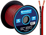 InstallGear 14 Gauge AWG 30ft Speaker Wire True Spec and Soft Touch Cable Wire - Red/Black (Great Use for Car Speakers, Stereos, Home Theater Speakers, Surround Sound, Radio)